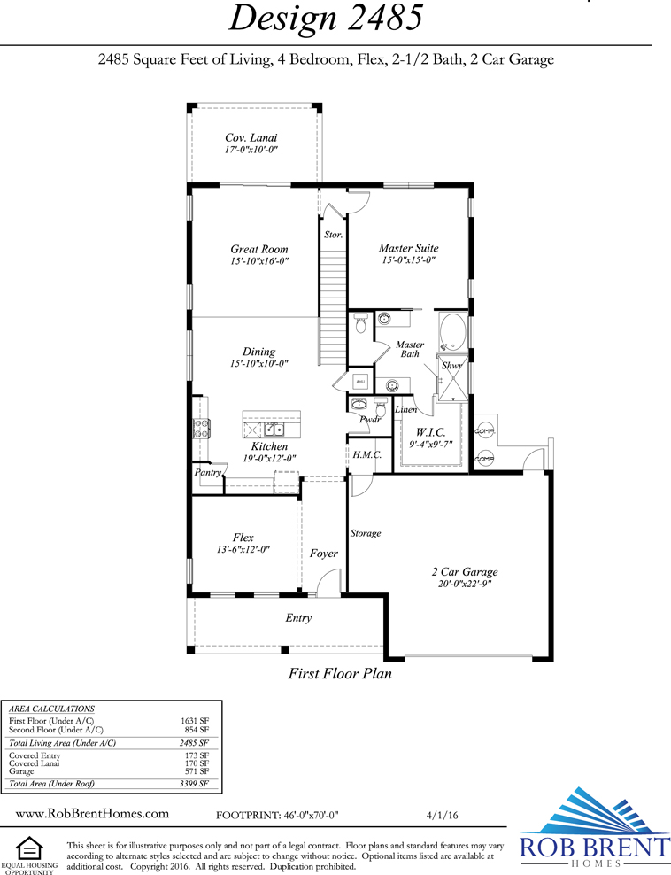 The Brossard Floor Plan F1